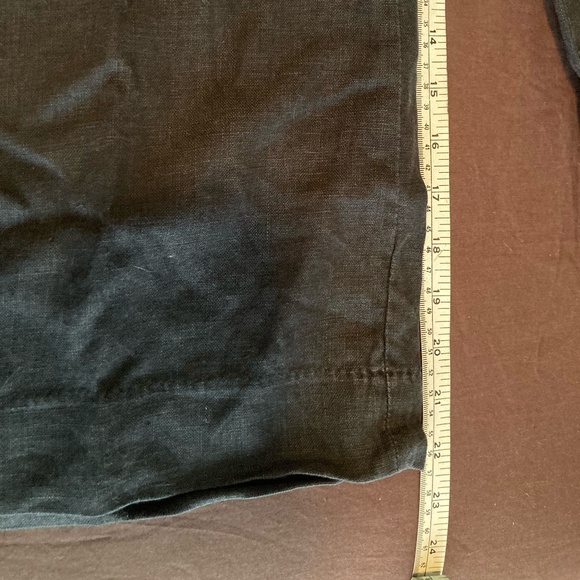 Wide Leg Cropped Black Linen Pants from Sundance Catalogue - Picture 11 of 15